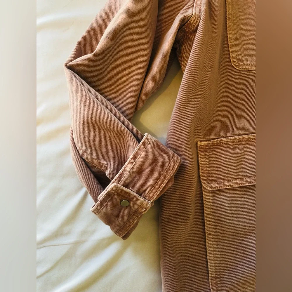 Madewell Women's Faded Rose Utility Shirt Jacket